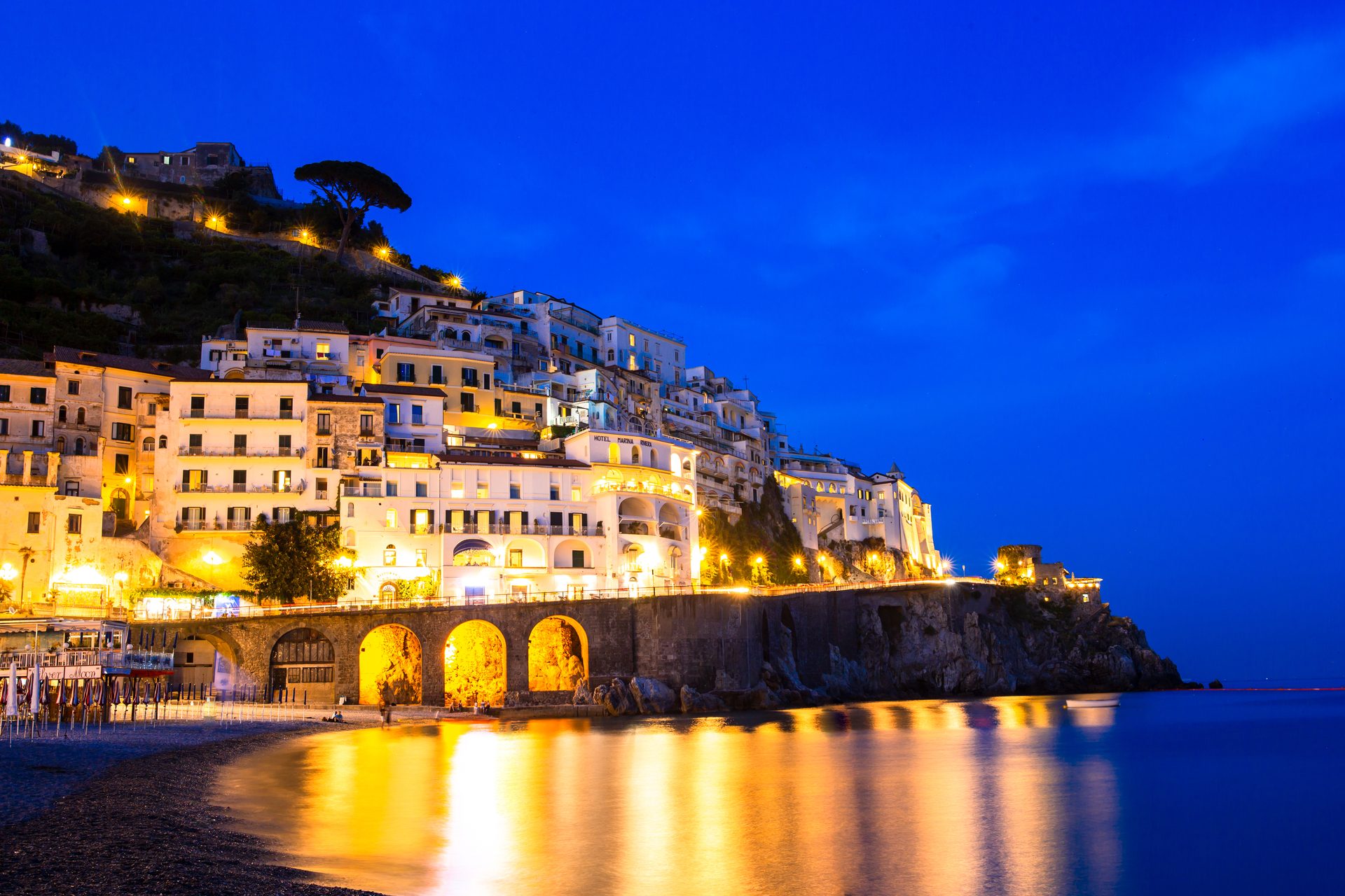 A coastal town on the Amalfi coast